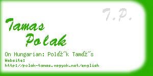 tamas polak business card